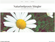 Tablet Screenshot of naturheilpraxis-stiegler.de